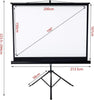 100" Large Tripod Projector Screen With Portable Foldable For Home Cinema