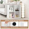 Free-standing Bookcase Open-back Storage Unit Organizer
