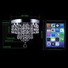 Modern Crystal Ceiling Light Pendant Light Chandelier LED Lamp Bedroom Hallway