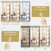 LED Hollywood Makeup Mirror 58*45cm Large Dimmable Mirror with USB Charging Gold