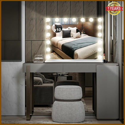 17 Dimmable LED Bulbs Hollywood Makeup Mirror Large Vanity Light Mirror Tabletop