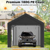 All-Weather Outdoor Car Shelter 600x300 cm Heavy-Duty Carport-Grey