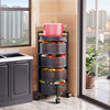 Kitchen Rotating Trolley Shelf Vegetable Fruits Rack Bathroom Storage Organiser