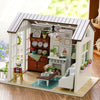 DIY Miniature Dollhouse Kit Realistic Mini 3D Wooden House Room Craft For Gift