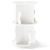 Round Spinning Corner Bookcase Kids Rotating Bookshelf White