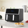 Digital Air Fryer Double Baskets 1700W Power Oven LCD Non-stick Oil Free 4.5L*2