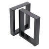 2x Industrial Steel Table Legs Stand Feet Trapezium X A Sandglass Shape Frame UK
