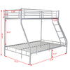Metal Single & Triple Bunk Beds Frame Double & Single Kids Bedroom Furniture UK