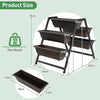 3-Tier Vertical Raised Garden Bed Freestanding Garden Planter 5 Container Boxes