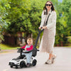 Kids Sliding Walking Car 3-in-1 Ride on Push Car w/2 Universal Wheels-White