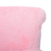 Plush Fluffy Dressing Table Stool Vanity Makeup Chair Scroll Back Padded Seat