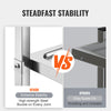 3 Tier Stainless Steel Cart Mobile Lab Medical Storage Trolley 400 lbs