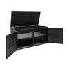 PE Wicker Storage Bin Garden Patio 330L 2-Tier Rattan Deck Box w/Lid-Black
