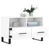 TV Cabinet High Gloss White 80x36x50 cm Engineered Wood