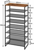 Shoe Rack Shoe Storage Organizer Rack Tall Shoe Shelf Detachable Metal Mesh