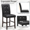 2X Counter Height Bar Stool Modern Pub Chairs Kitchen Dining Chair w/Footrest