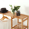 Wooden Clothes Rail Garment Rack Hanging T-Shirt Coat Stand Storage Shelves Home
