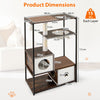 Multi-Level Kitten Tower Modern Indoor Cat Climbing Stand Furniture Coffee
