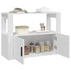 Gecheer Sideboard Buffet Cabinet White 80x30x60 Engineered Wood Side O6C4