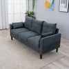 Panana Linen Fabric 2 & 3 Seater Sofa Couch with Wood Legs 3 Colours