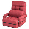 2 IN 1 Folding Lazy Sofa Lounger Floor Gaming Armchair Bed Recliner Adjustable