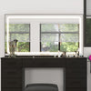 Dressing Table and Stool set 11 Drawer Makeup Table with Glass Top Vanity Desk
