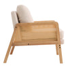 Solid Wood Frame Scandi Fabric Tub Armchair Padded Single Sofa Couch Loveseat UK