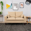 Panana Linen Fabric 2 & 3 Seater Sofa Couch with Wood Legs 3 Colours
