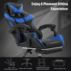 Massage Gaming Chair Leather Racing Office Executive Recliner with Leg Rest Smhn