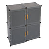 Shoes Storage Shelf Unit Hallway Shoe Rack Stand Flip Doors Dustproof Cupboard