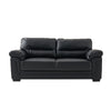 2 /3 Seater Sofa Black or Beige Faux Leather Modern Design Living Room Office