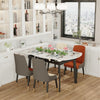 Retractable Dining Table Heavy Duty Sintered Stone Variable Shape for 4-10 Seat