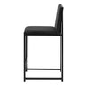 Dusk Rae Charcoal Velvet & Black Set of 2 Barstools RRP £399