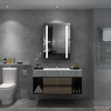 LED Bathroom Mirror Cabinet with Demister Shaver Socket Storage Wall Mounted UK