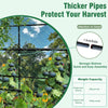 220cm Garden Arch Trellis Extra Tall Metal Tunnel Trellises Arbors with Stakes