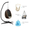 Heavy Duty Garden Hanging Chair Hammocks Swing Egg Chair Pole Frame Stand Only