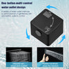 Concealed Shower Mixer Valve Tap Square Black Bathroom Twin Head Valve Set Urgbq