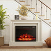750W/1500W Fireplace Insert with Remote Control-Black