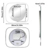 LUVODI 800x700mm LED Bathroom Mirror Dimmable Enhanced Antifog IP65 Glass Framed