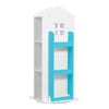 Rotating Bookshelf Kids Bookcase Toys Storage Floor Standing Castle Display Rack