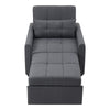 3-in-1 Single Sofa Bed Recliner Armchair Sleeper Chair Bed Chaise Longue Lounger