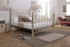 Brass Finish,Traditional Antique Victorian Metal Bed Frame,Double,5ft King,6ft