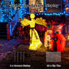 Pre-Lit Xmas Angel Outside Holiday Display Christmas