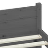 Gecheer Bed Frame Grey Solid Wood 75x190 Small Bed Frame G7U0