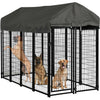 XXL-Large Outdoor Dog Kennel Pet House Enclosure Run Cage Galvanized Steel Fence