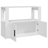 Gecheer Sideboard Buffet Cabinet White 80x30x60 Engineered Wood Side O6C4