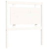 Bed Frame with Headboard White 100x200 cm Solid Wood