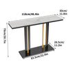 Real Marble Console Table Hallway Table Accent Coffee Table Sofa Table Furniture