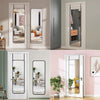 Over the Door Full Length Mirror Wall Hanging Mirror Bedroom Bathroom Wardrobe