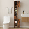Narrow Storage Organizer 180 cm Tall Bathroom Cabinet w/ 3 Doors-